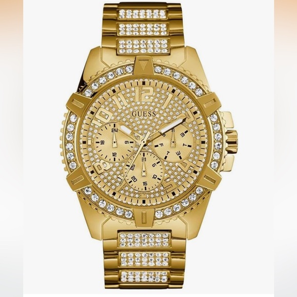 Guess Gold Watch with Sparkling Details - Picture 1 of 3